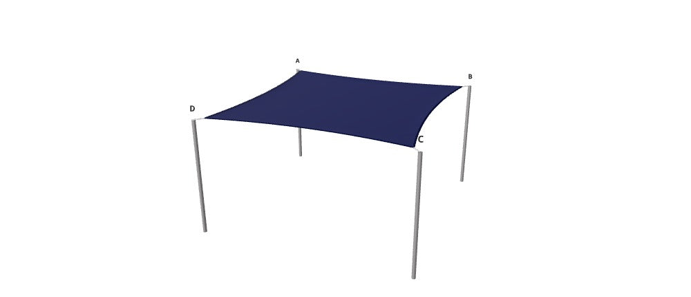 Modular Custom Shade Sails Designer - Custom Design Ref: M_SE444M
