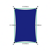 Custom Monotec 370 Shade Sail - Sheba Navy - 4 Corner - Technical Drawing