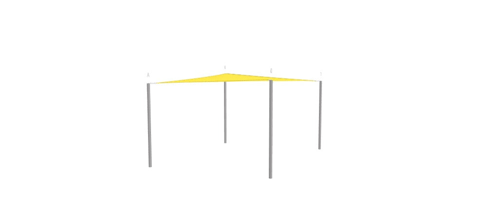 Modular Custom Shade Sails Designer - Custom Design Ref: M_2QGC6J