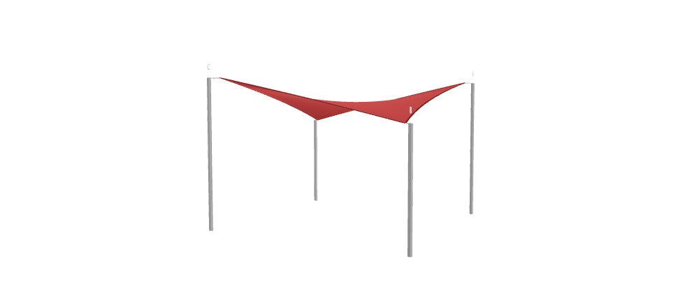 Modular Custom Shade Sails Designer - Custom Design Ref: M_45BRKA