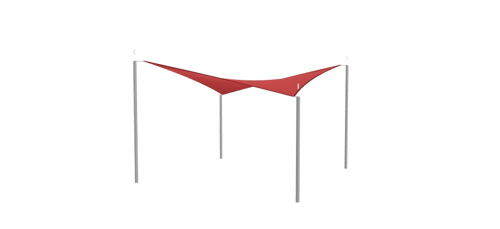 Modular Custom Shade Sails Designer - Custom Design Ref: M_57MQFJ