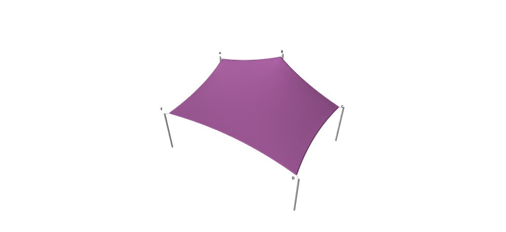 Modular Custom Shade Sails Designer - Custom Design Ref: M_8AILT8