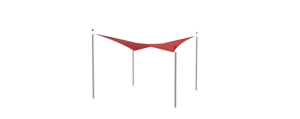 Modular Custom Shade Sails Designer - Custom Design Ref: M_DH1K7U