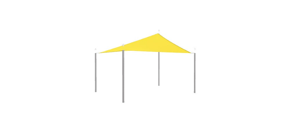 Modular Custom Shade Sails Designer - Custom Design Ref: M_EVAABZ