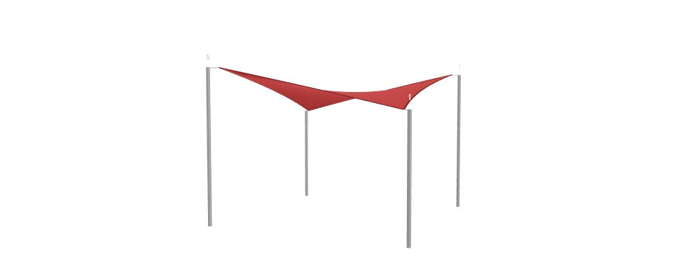 Modular Custom Shade Sails Designer - Custom Design Ref: M_FGWBSG