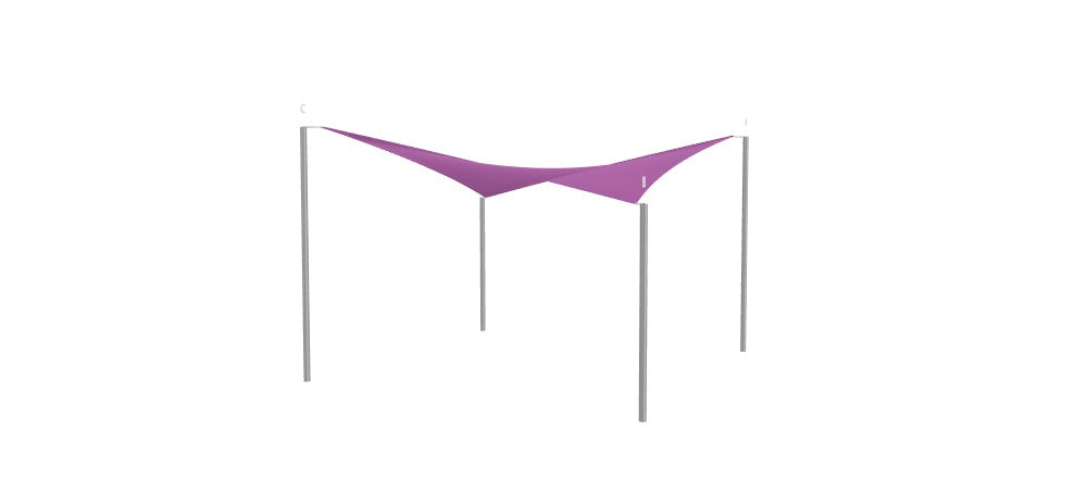 Modular Custom Shade Sails Designer - Custom Design Ref: M_G9YCGD