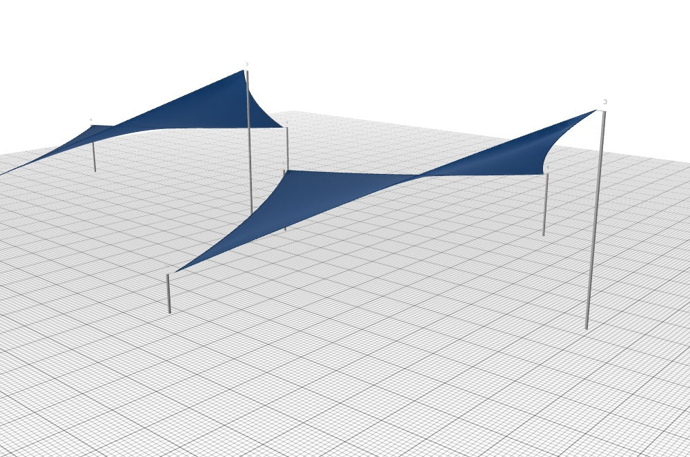 Modular Custom Shade Sails Designer - Custom Design Ref: M_H10A7M
