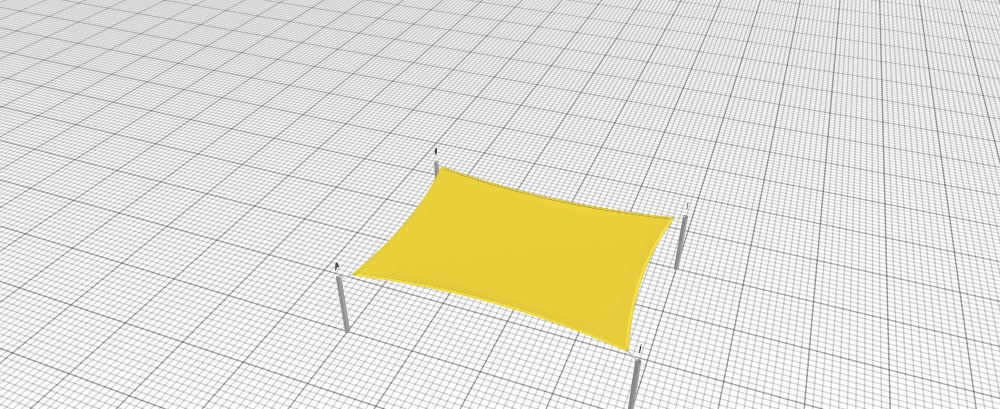 Modular Custom Shade Sails Designer - Custom Design Ref: M_IJ1RMN