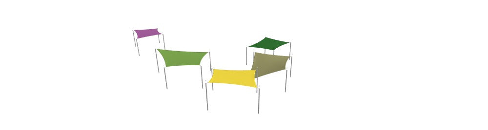 Modular Custom Shade Sails Designer - Custom Design Ref: M_JTE9J1