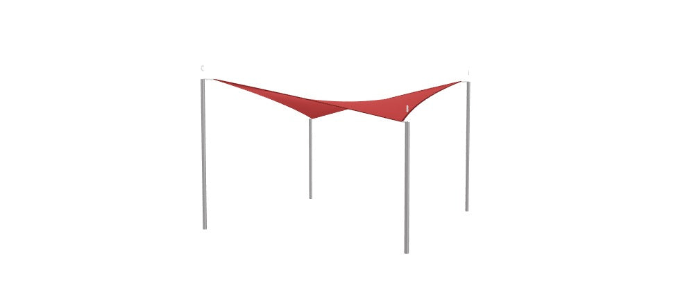 Modular Custom Shade Sails Designer - Custom Design Ref: M_JU140M