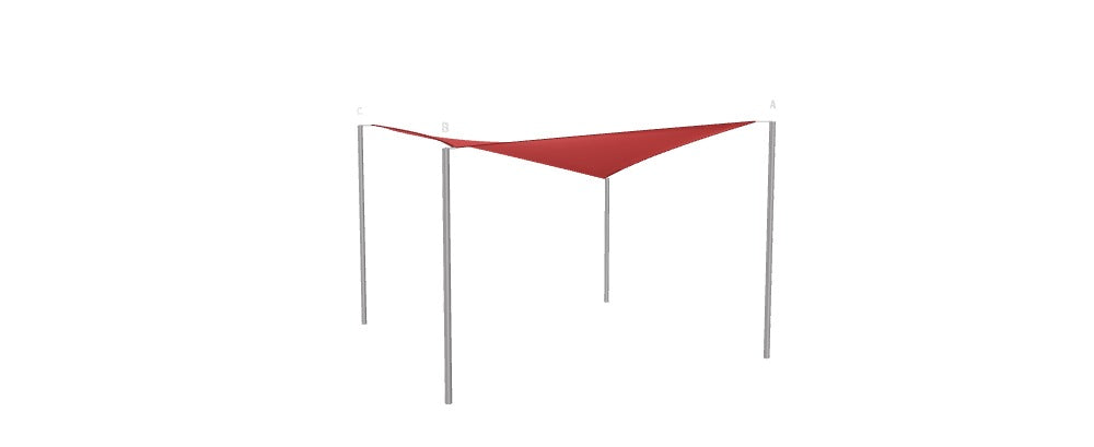 Modular Custom Shade Sails Designer - Custom Design Ref: M_KMHHUE