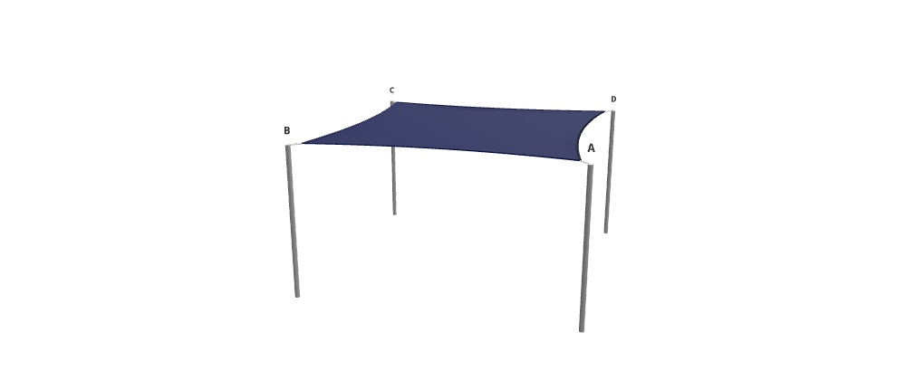 Modular Custom Shade Sails Designer - Custom Design Ref: M_NCWOJH