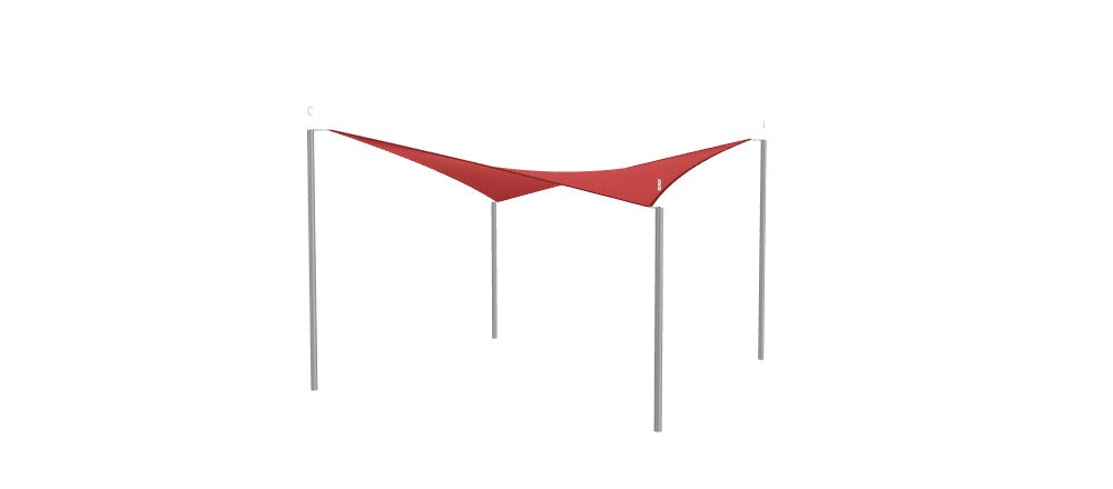 Modular Custom Shade Sails Designer - Custom Design Ref: M_NTFQJ6