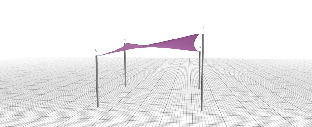 Modular Custom Shade Sails Designer - Custom Design Ref: M_NZKEBZ