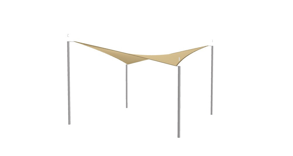 Modular Custom Shade Sails Designer - Custom Design Ref: M_OO62WX