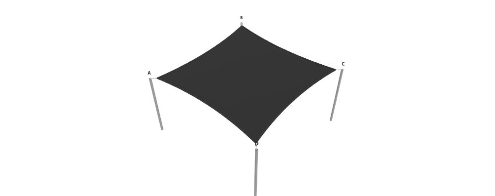 Modular Custom Shade Sails Designer - Custom Design Ref: M_P5CGSV