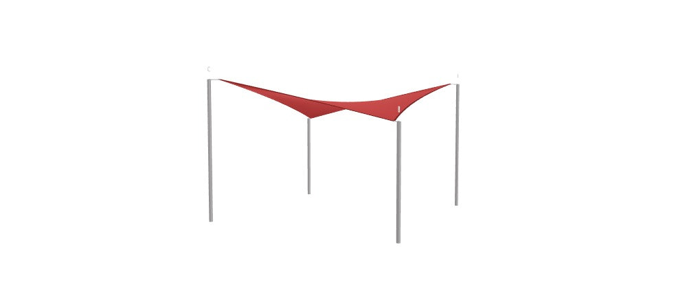 Modular Custom Shade Sails Designer - Custom Design Ref: M_P6KF6K