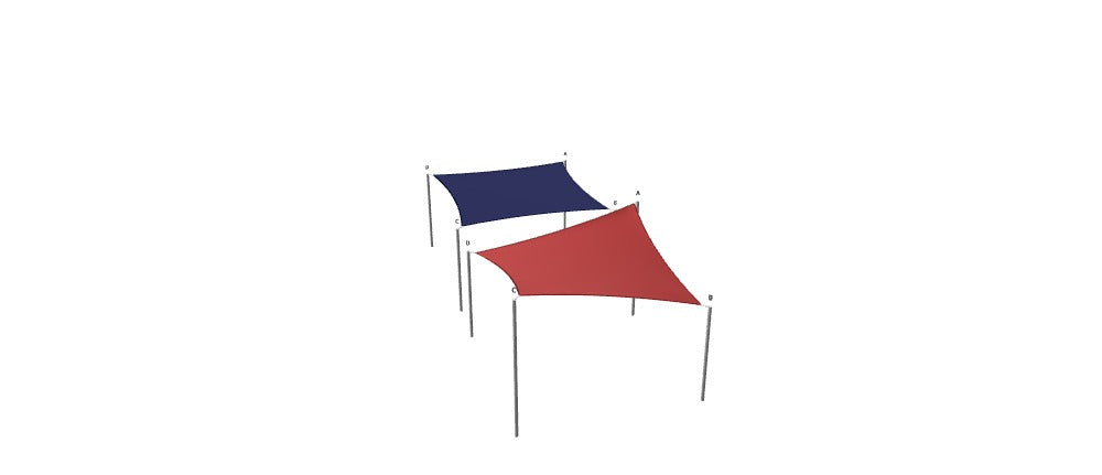 Modular Custom Shade Sails Designer - Custom Design Ref: M_RPUVNX