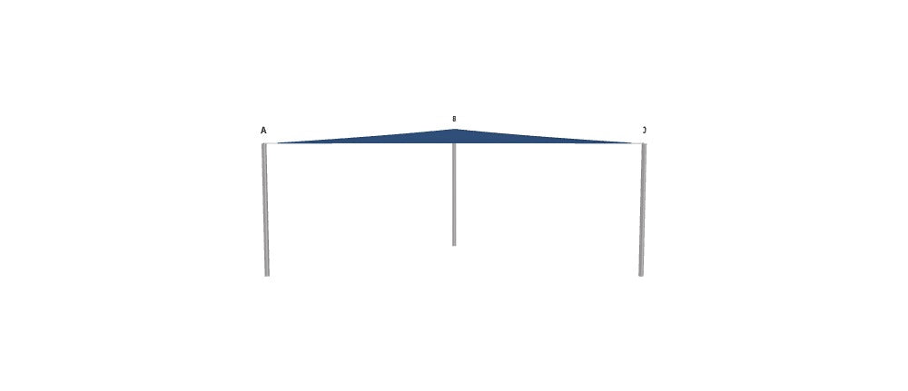 Modular Custom Shade Sails Designer - Custom Design Ref: M_S2SXMM