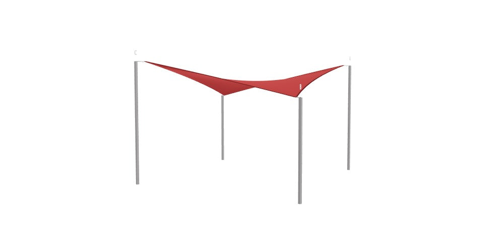 Modular Custom Shade Sails Designer - Custom Design Ref: M_SES0LM