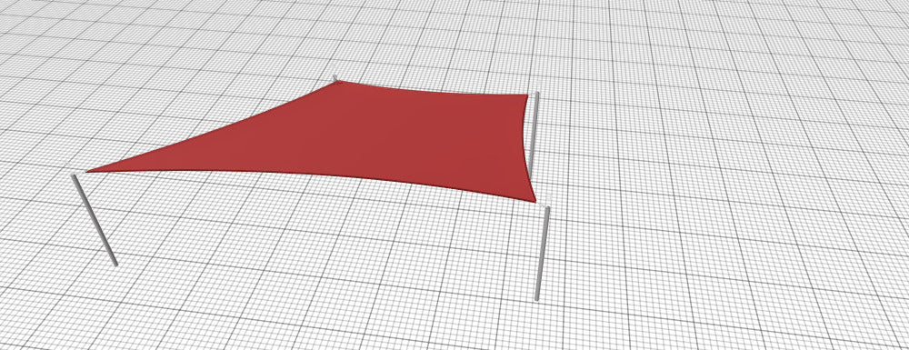 Modular Custom Shade Sails Designer - Custom Design Ref: M_SJD08R