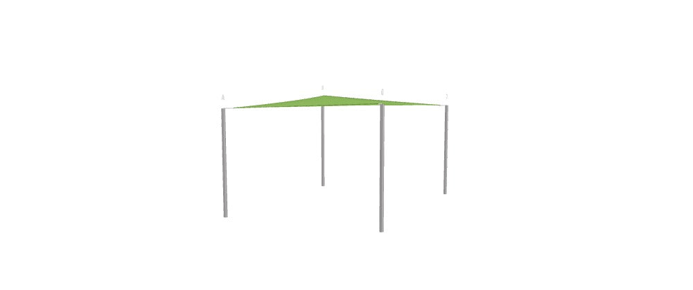 Modular Custom Shade Sails Designer - Custom Design Ref: M_T0CVSA
