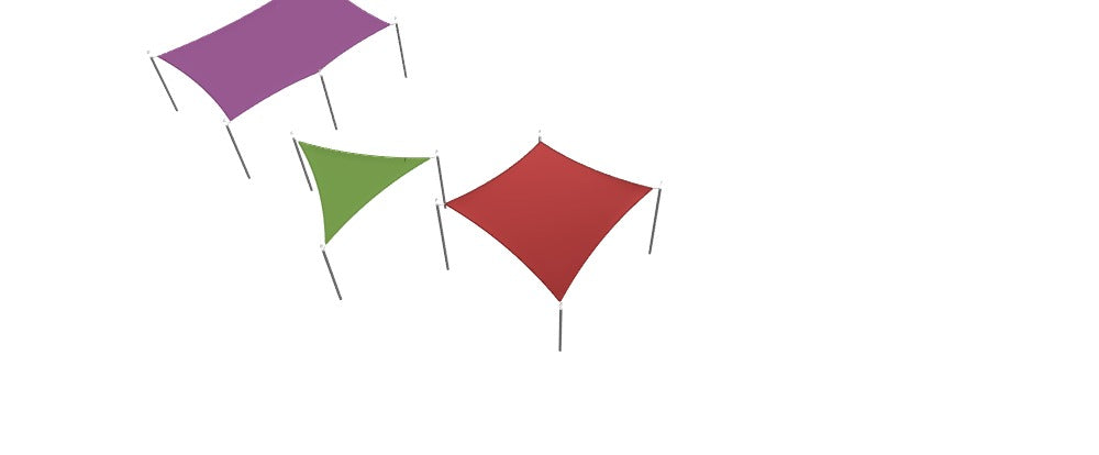 Modular Custom Shade Sails Designer - Custom Design Ref: M_U76PRL