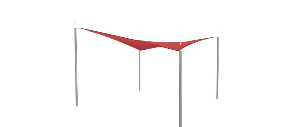 Modular Custom Shade Sails Designer - Custom Design Ref: M_YBKGQG