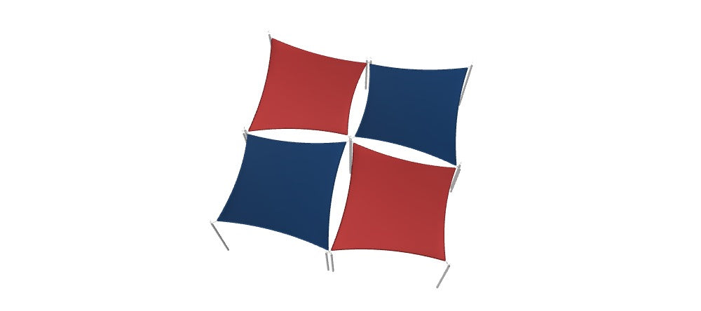 Modular Custom Shade Sails Designer - Custom Design Ref: M_YIBXFC