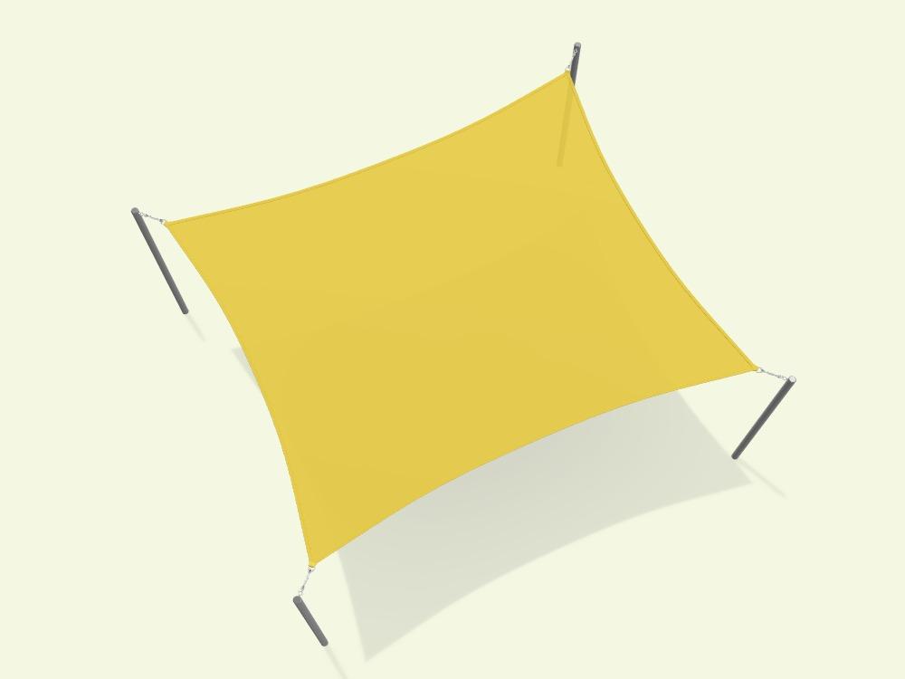 Rectangular Shade Sail - Custom Design Ref: 07TMHR