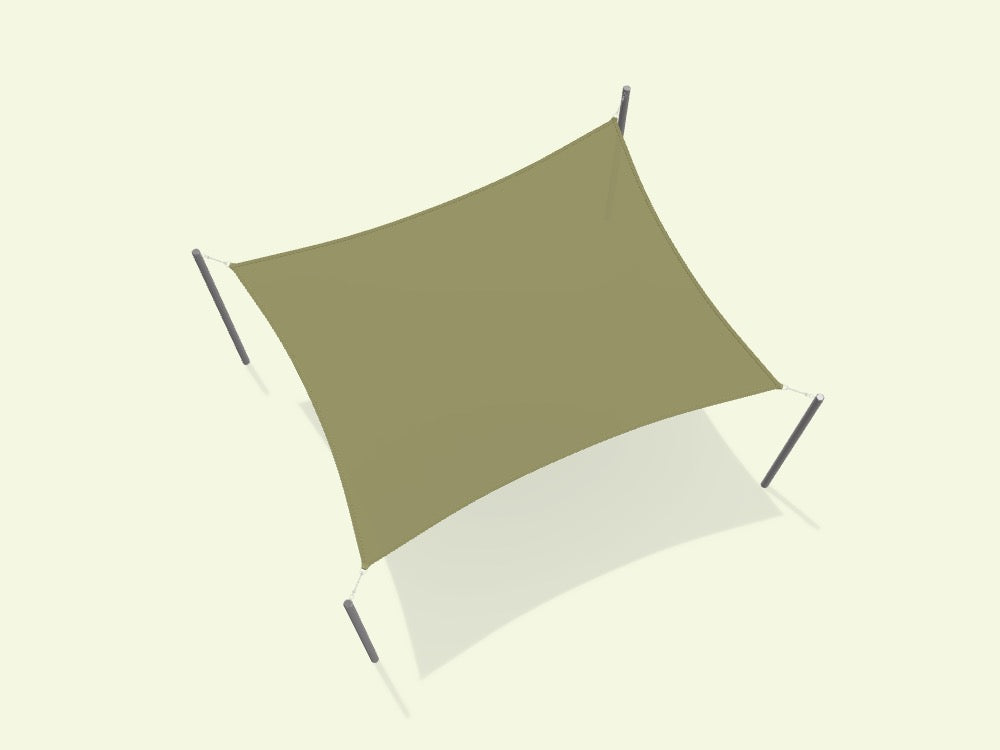 Rectangular Shade Sail - Custom Design Ref: EWKIFE