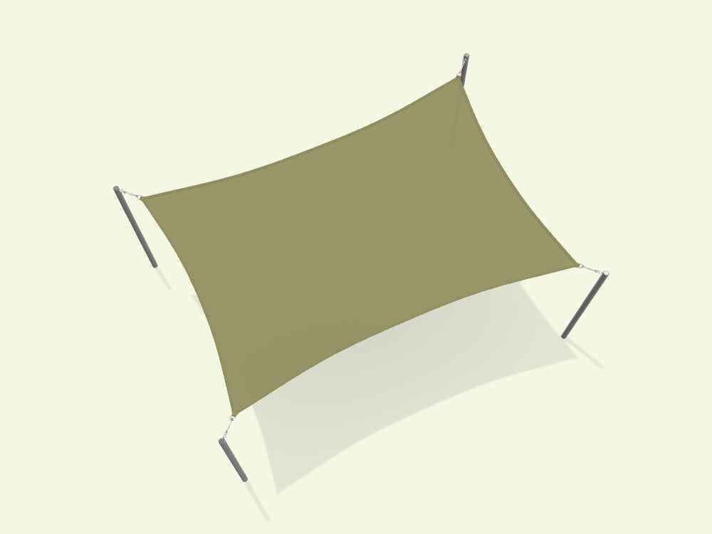Rectangular Shade Sail - Custom Design Ref: JCDGAM