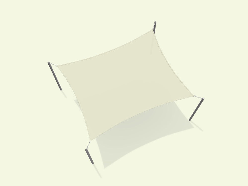 Rectangular Shade Sail - Custom Design Ref: YZRNN7