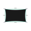 Custom Monotec 370 Shade Sail - Domino Black - 4 Corner - Technical Drawing