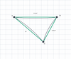 Custom Monotec 370 Shade Sail - Candy Red - 3 Corner - Technical Drawing