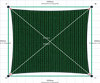 Custom Monotec 370 Shade Sail - Koonunga Green - 4 Corner - Technical Drawing