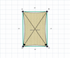 Custom Monotec 370 Shade Sail - Karloo Sand - 4 Corner - Technical Drawing