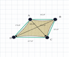 Custom Monotec 370 Shade Sail - Karloo Sand - 4 Corner - Technical Drawing