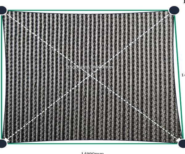 Custom Monotec 370 Shade Sail - Titanium - 4 Corner