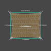 Custom Commercial 95 Shade Sail - Desert Sand - 4 Corner - Technical Drawing